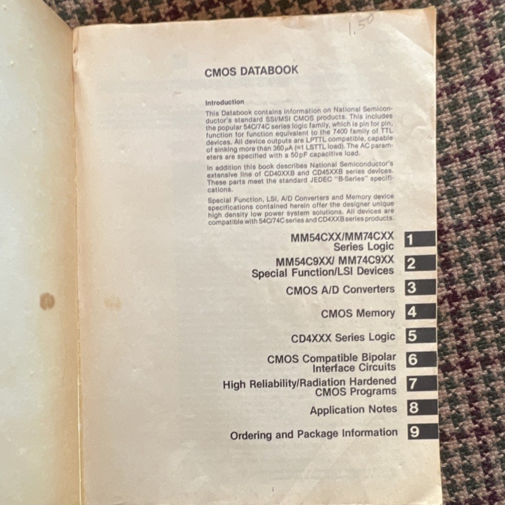 Philips ECG & National Semiconductor TTL Data Manual CMOS Databook