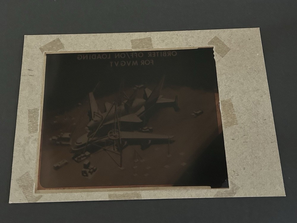 1977 NASA KSC Shuttle Artist Concept Loading Presentation Transparency-95