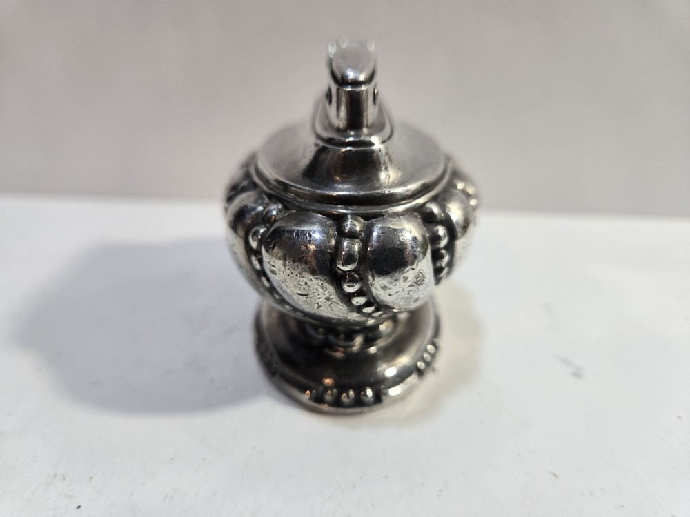 VINTAGE WORKING Ronson CROWN Silver Table Lighter 8283/13