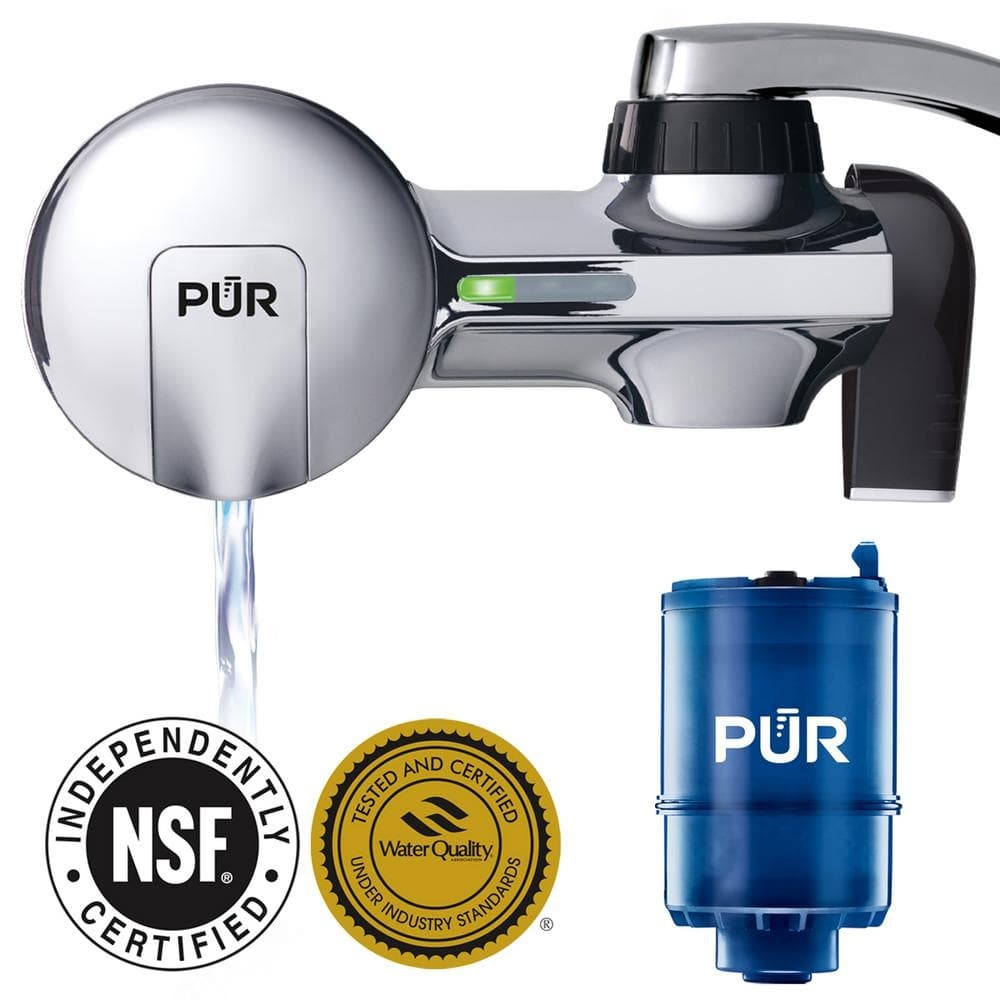 PUR PLUS Faucet Mount Filtration System, Chrome