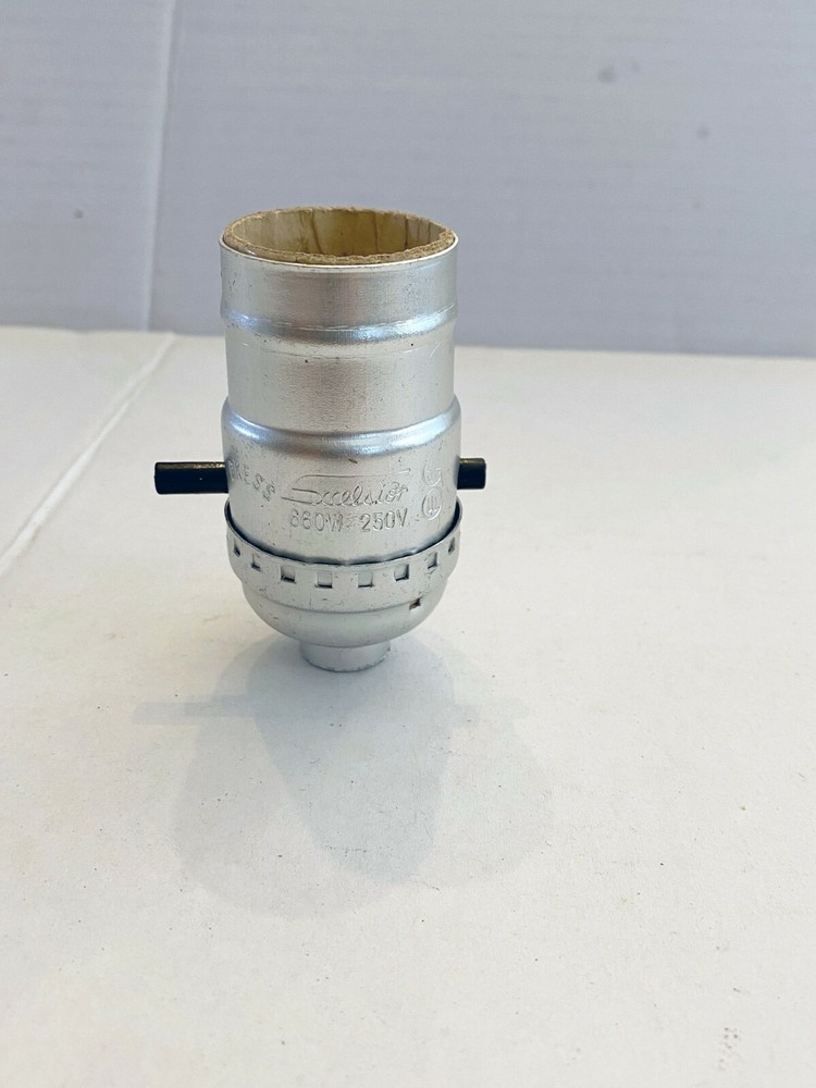 NEW NICKEL PLATE PUSH THRU SOCKET + SHELL + CAP + INSULATOR