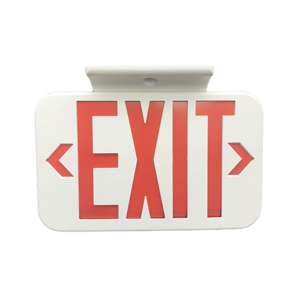 Amazon Commercial LED Emergency Exit Sign, Double Face Exit with Battery Backup