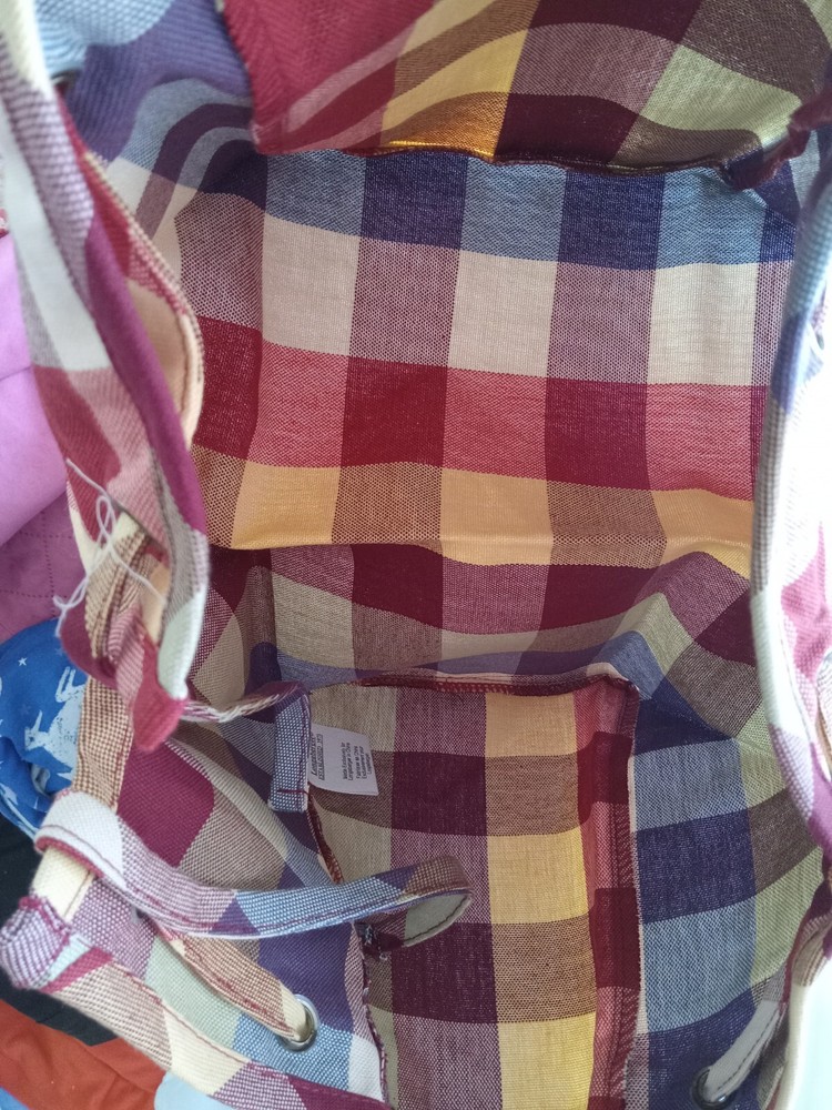 Longaberger WT Everyday PLAID SM RECTANGLE FABRIC RECTANGLE liner