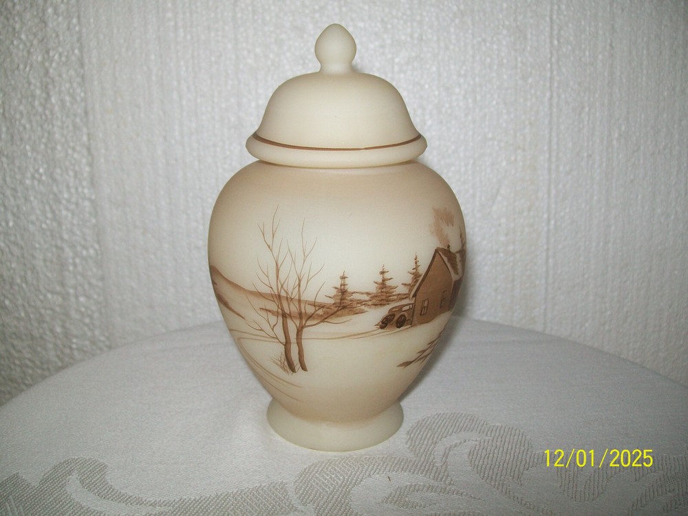 Fenton "Down By The Station" Temple Jar 7488 TT