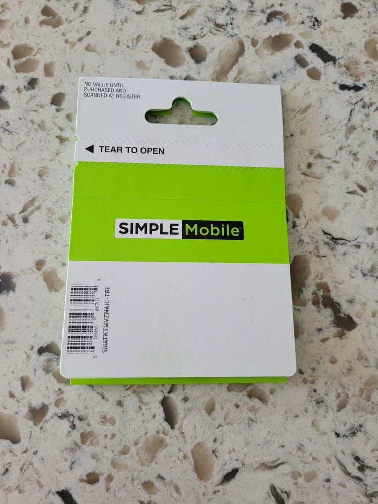Simple mobile sim card