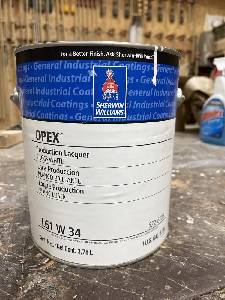 Sherwin Williams Opex Production Lacquer Paint/ Gloss White /Gallon