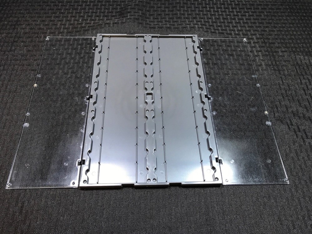 GLOBE 20-Place HIPS Microscope Slide Storage Protector Holder Gray