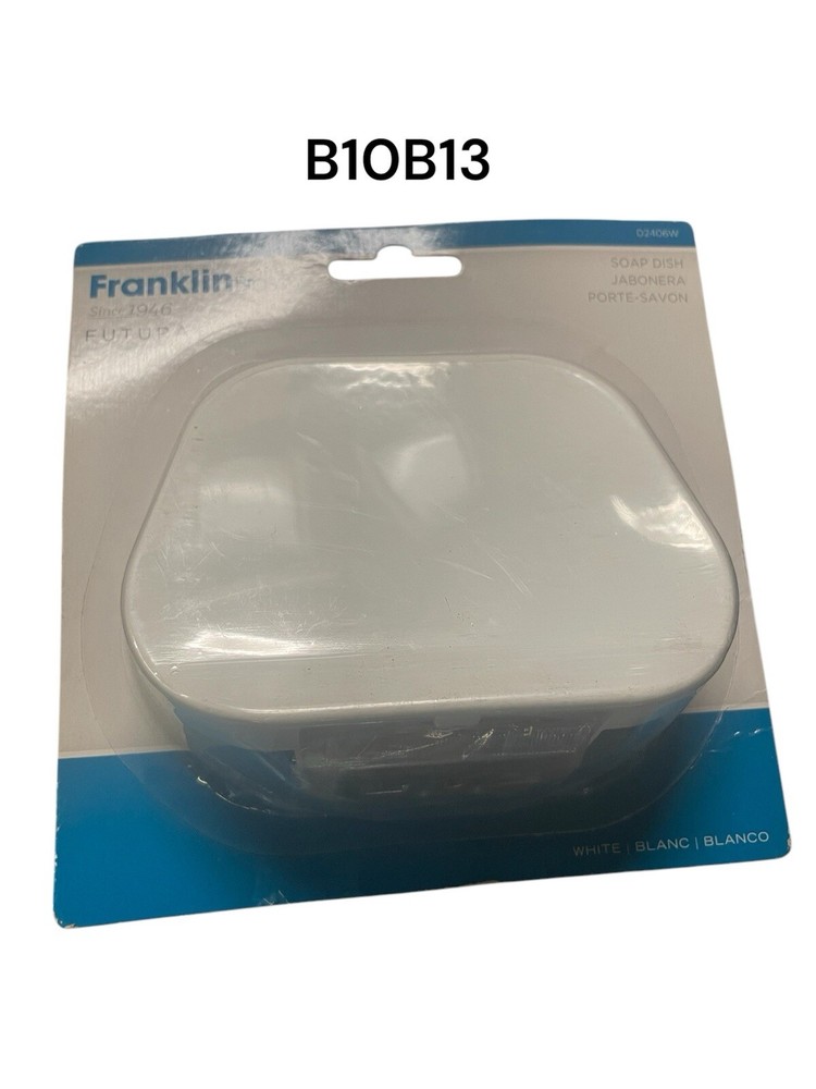 (1) NEW Franklin Brass Futura Wall-Mounted Soap Dish - WHITE - D2406W (sw)