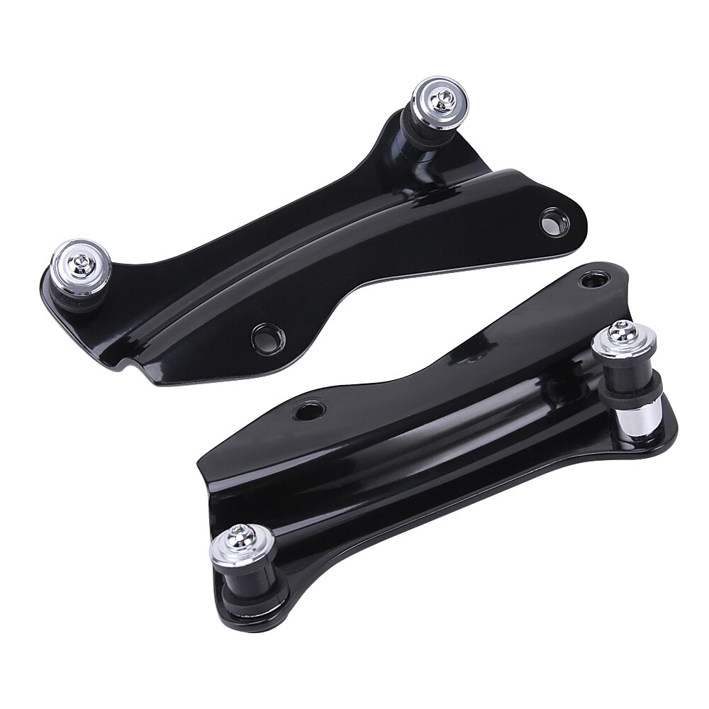 For 14-23 Harley Touring Quick Release Two-up Tour Pack Rack Mount + Docking Kit