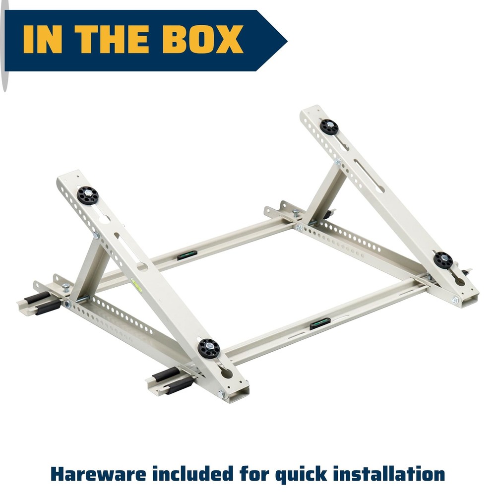 Air Conditioner Rooftop Mount Mini Split Bracket, Adjustable Rooftop Mounting...