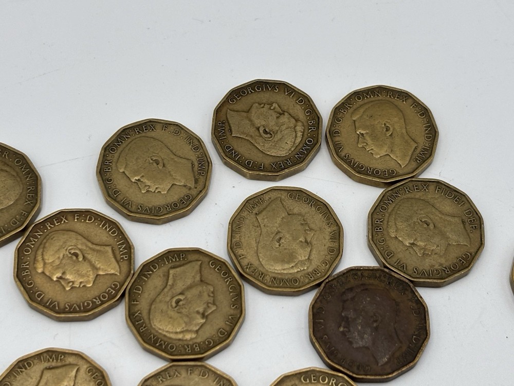 three pence coins Bundle X 28
