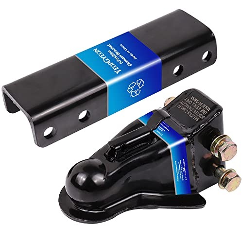 Adjustable Trailer Coupler and 5-Position Channel Bracket Kit, 2-5/16" Hitch