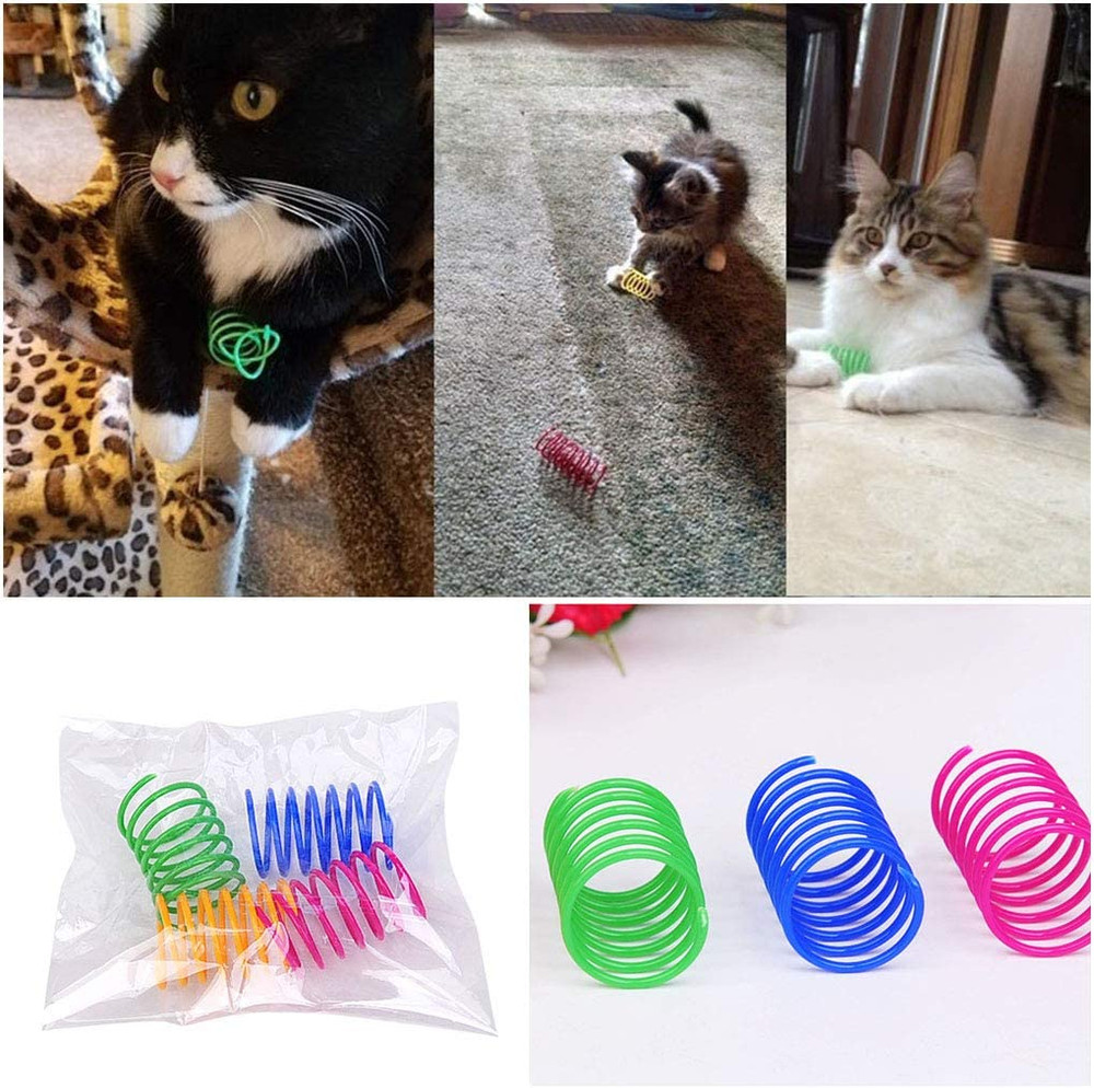 Interactive Cat Spiral Creative Spring Toy to Kill Time and Keep Fit, Sturdy and