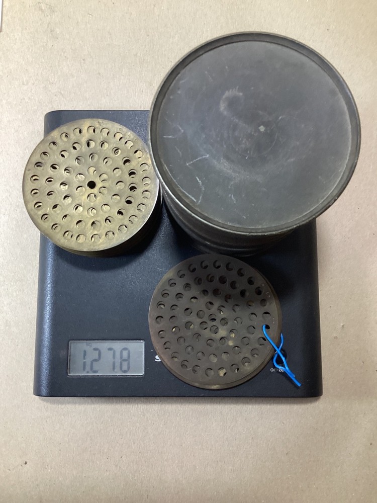 ANTIQUE CAST BRASS STACKABLE GEM *PERLES* GRADING SIEVE with 40+ SCREENS.