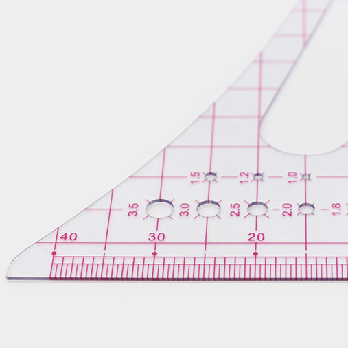 1/4 Scale Ruler Craft DIY Sewing Tools Acrylic Ruler Triangle Ruler Patchwork