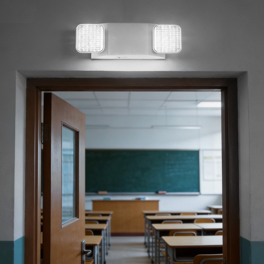 VEVOR 4 Pack Emergency Lights for Business with Battery Backup LED Exit Lighting