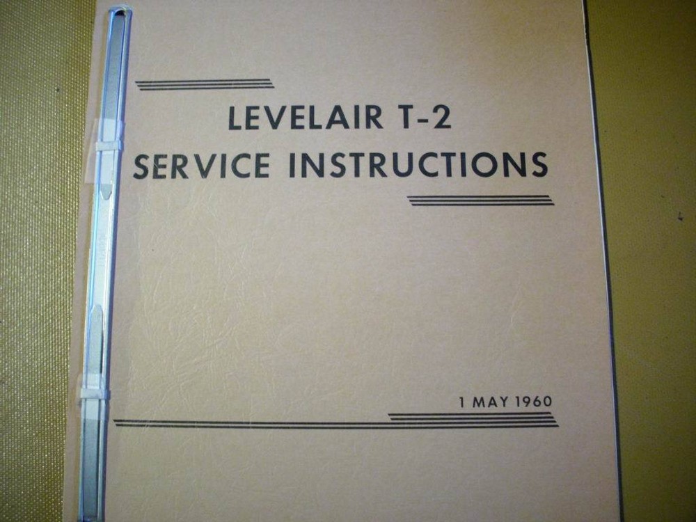 Tactair Levelair T-2 Service Instructions