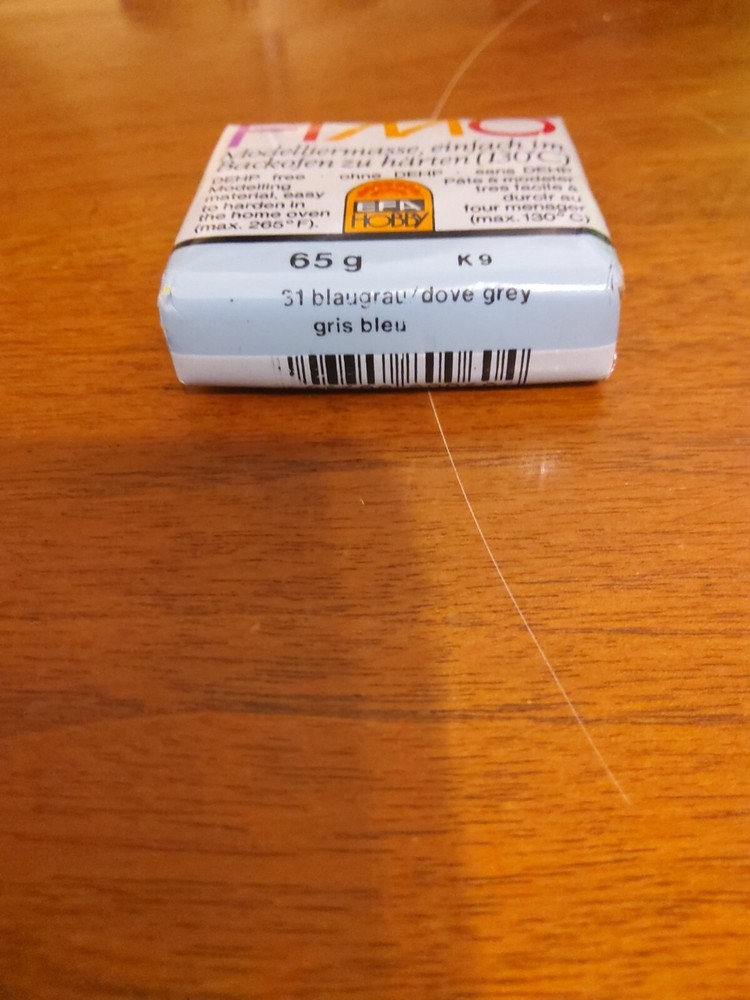 Fimo German Modeling Clay Dove Grey 65g Factory Sealed