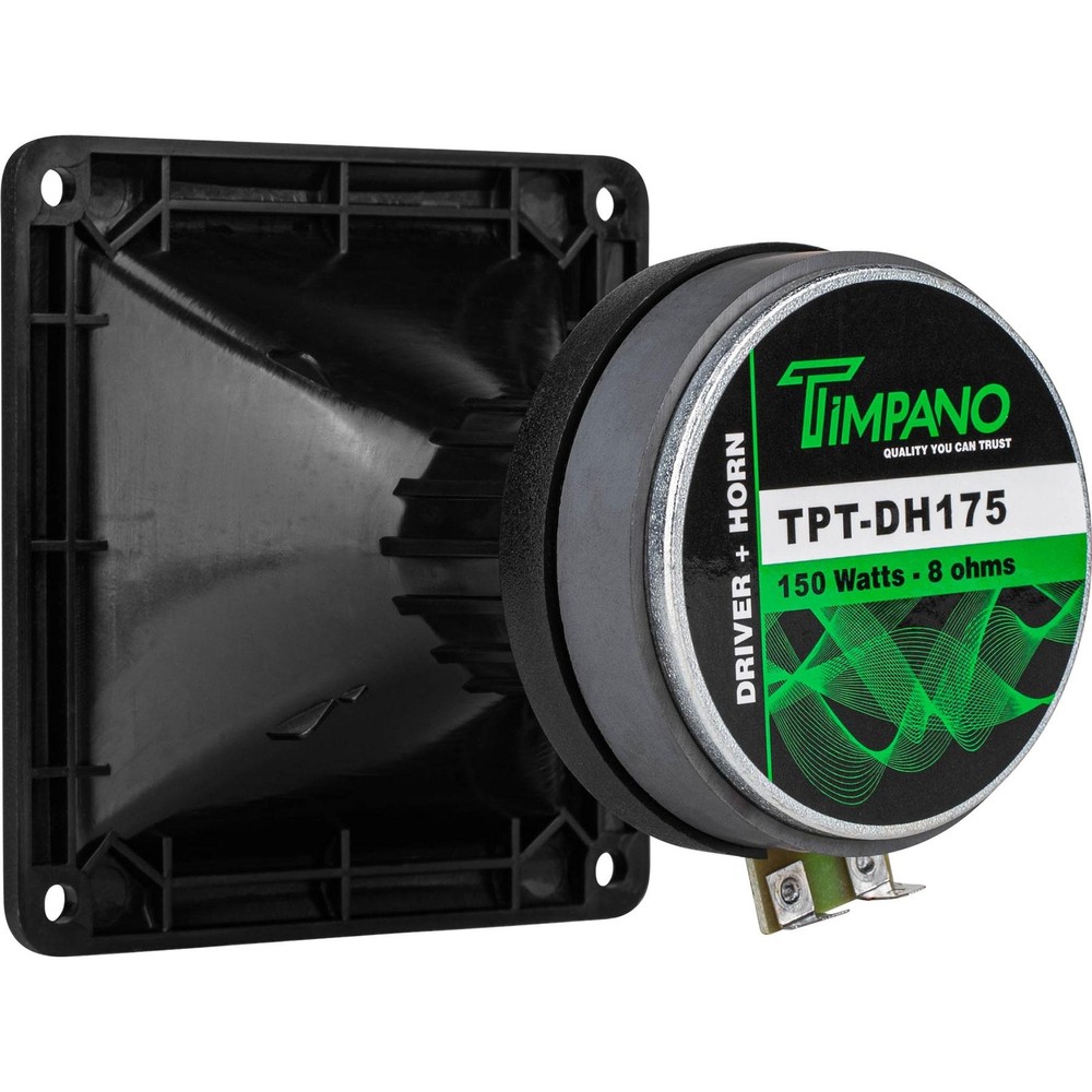 Timpano Audio TPT-DH175 1" Exit Plastic Horn with Dome Compression Driver