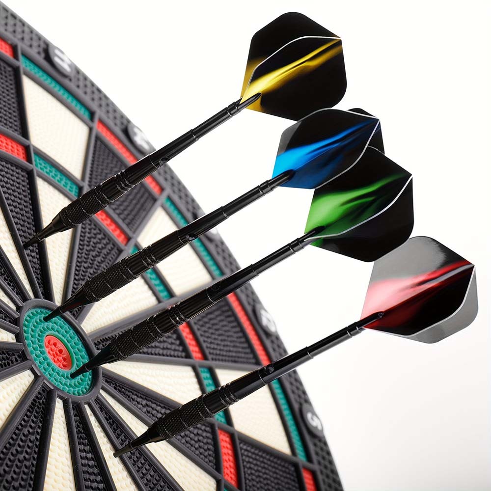 Well-Made Responsive Modern Sleek 12-Piece Replaceable Plastic Soft-Tip Dart Set