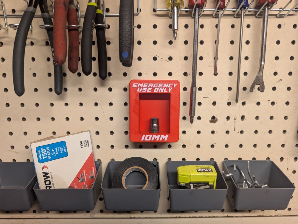 Emergency Use Only 10mm Socket Holder