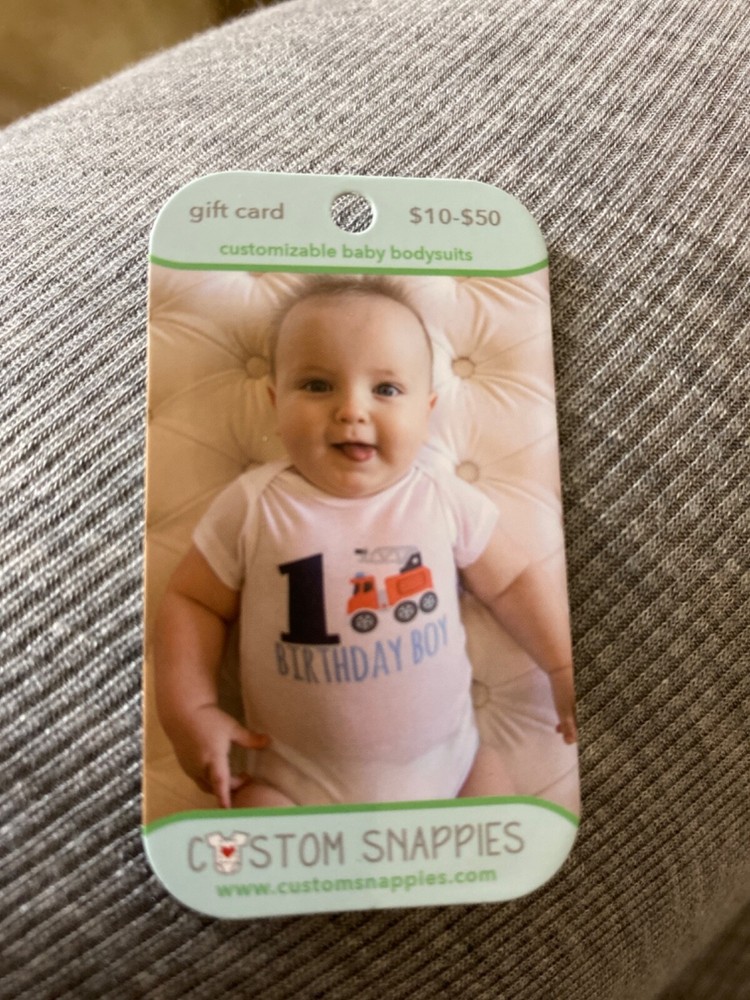 $50 Custom Snappies Gift Card www.customsnappies.com