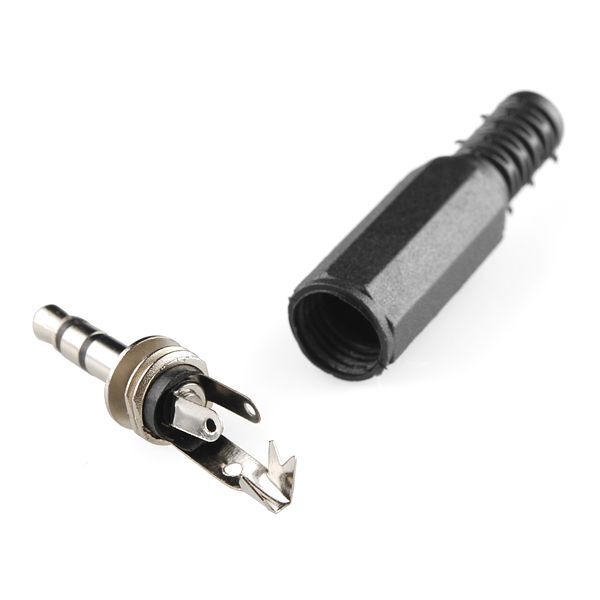 [ SparkFun COM-11143 ] Audio Plug - 3.5mm (1/8")