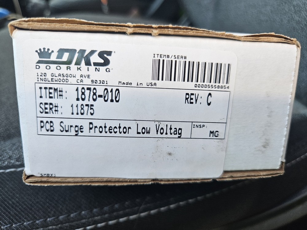 DKS Doorking PCB Surge Protector Low Voltage 1878-010