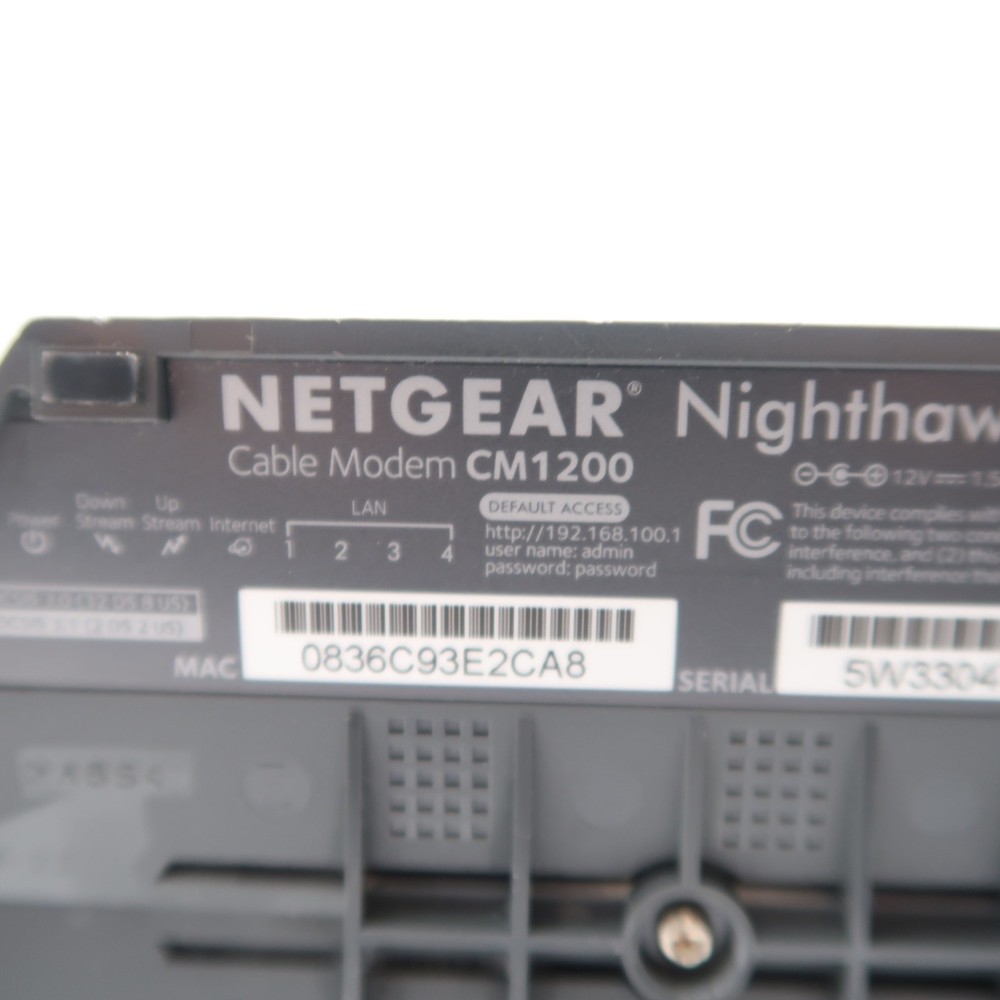 NETGEAR Nighthawk CM1200 DOCSIS 3.1 Cable Modem