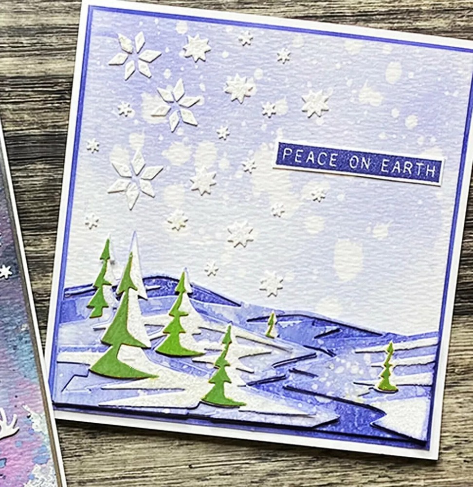 Sizzix Thinlits Tim Holtz Snowscape, Colorize Cutting Dies Christmas Winter NEW