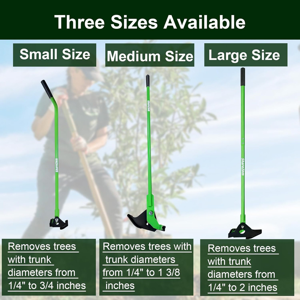 Medium Sapling Puller, Heavy-Duty High-Leverage Tree Puller Tool Fully Uproots W