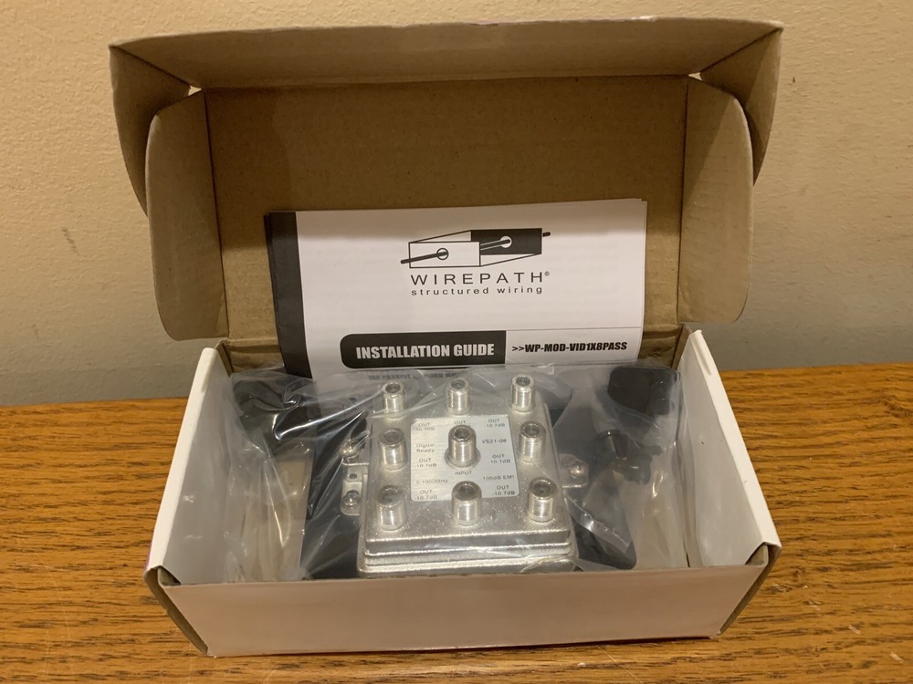 Wirepath Passive 1x8 Video Distribution Module WP-MOD-VID1X8PASS - FREE SHIP !