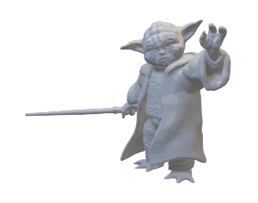 Resin printed Yoda