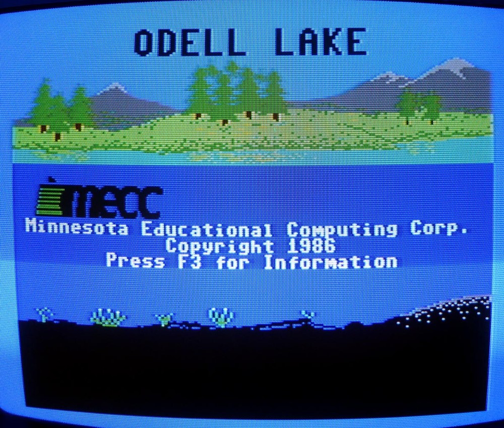 Commodore 64: ODELL LAKE Original Disk by MECC - Tested & WORKS