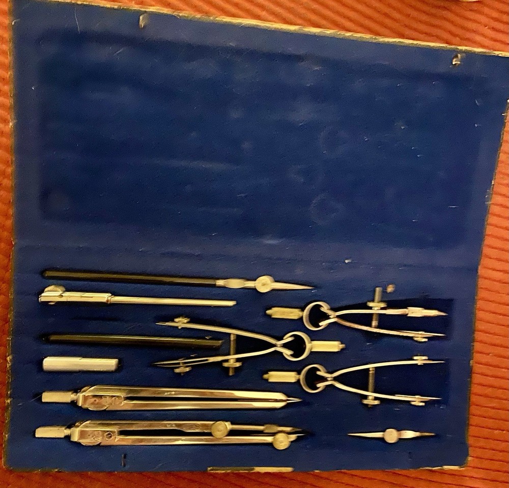 Vintage Drafting Tools Set