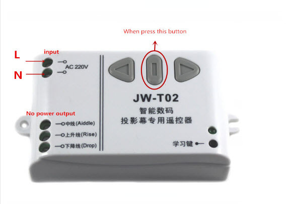 Motorised Projector Screen Remote Control RF Remote Automation For Curtain Blind