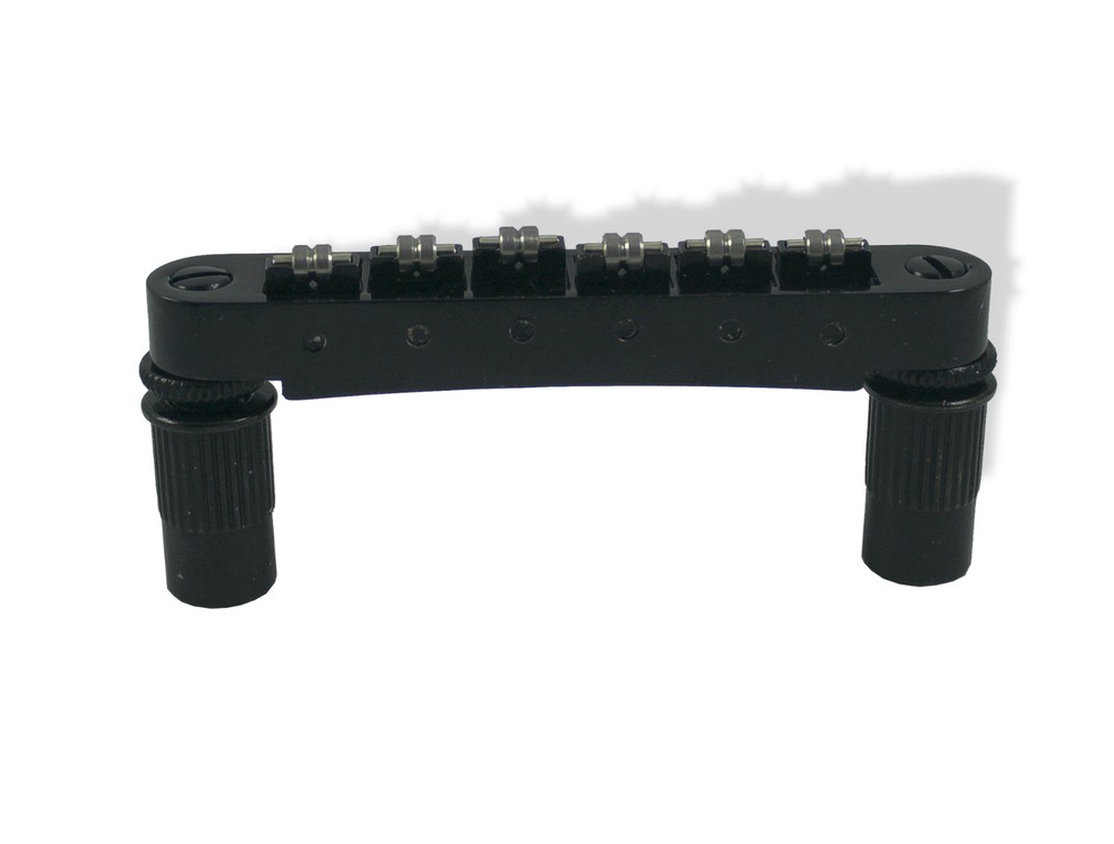 Guitar Bridge Roller Post Style 6 String Black 52mm spread Bitterroot 080636BK