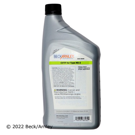 Beck Arnley 252-3000 Premium Cvt Ns2