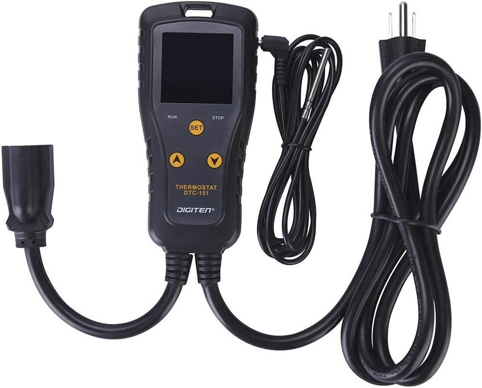 Temperature Controller Heat Mat Thermostat Outlet DTC151 Digital Temperature Con
