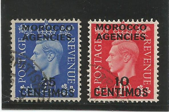 BRITISH OFFICES IN MOROCCO 2 values used