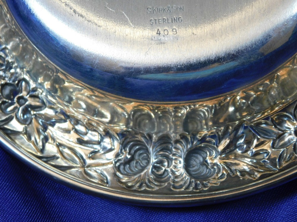 S. KIRK & SON STERLING SILVER CANDY/TRINKET DISH #409 - EXCELLENT CONDITION C