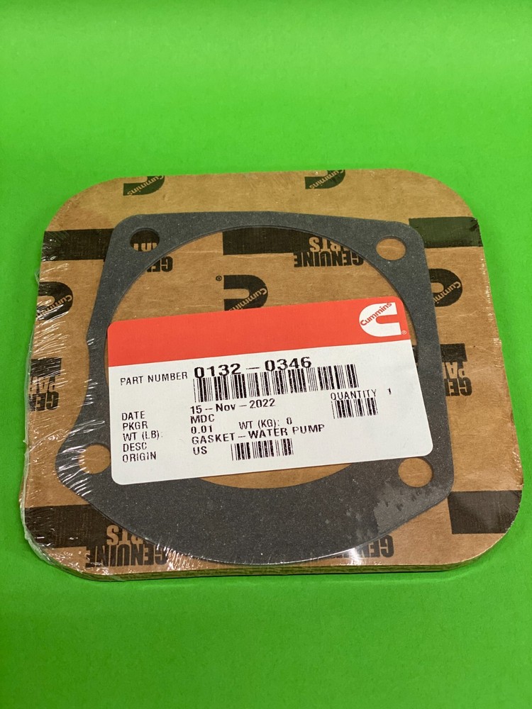 Onan 0132-0346 Water Pump Gasket