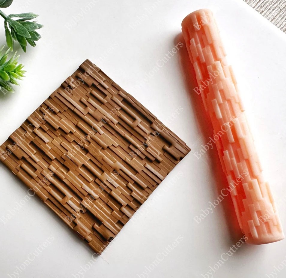 5 Abstract Clay Texture Roller Polymer Clay Texture Roller Resin Hand Rollers