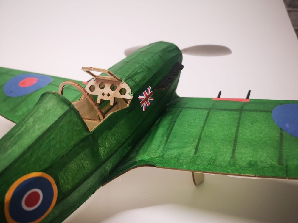 Henson's Flying Machines Spitfire Mk1 [FREE-FLIGHT] Balsa Kit