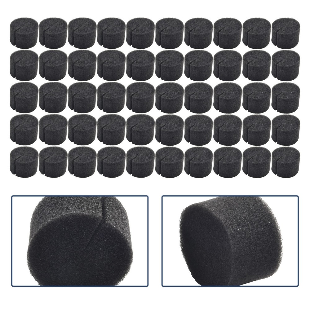 50x Garden Clone Collars Hydroponics Cloning Machine Sponge Inserts Net Pot