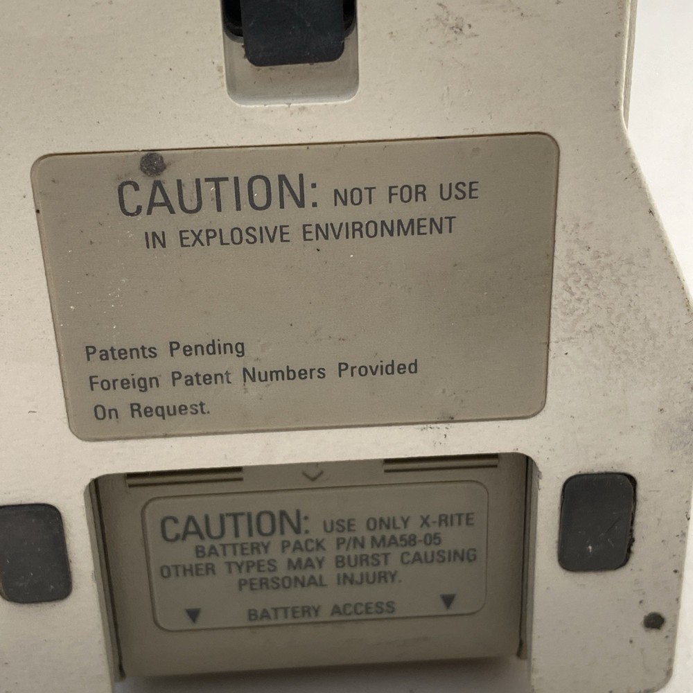 X-RITE SP68 SPECTROPHOTOMETER Used Untested