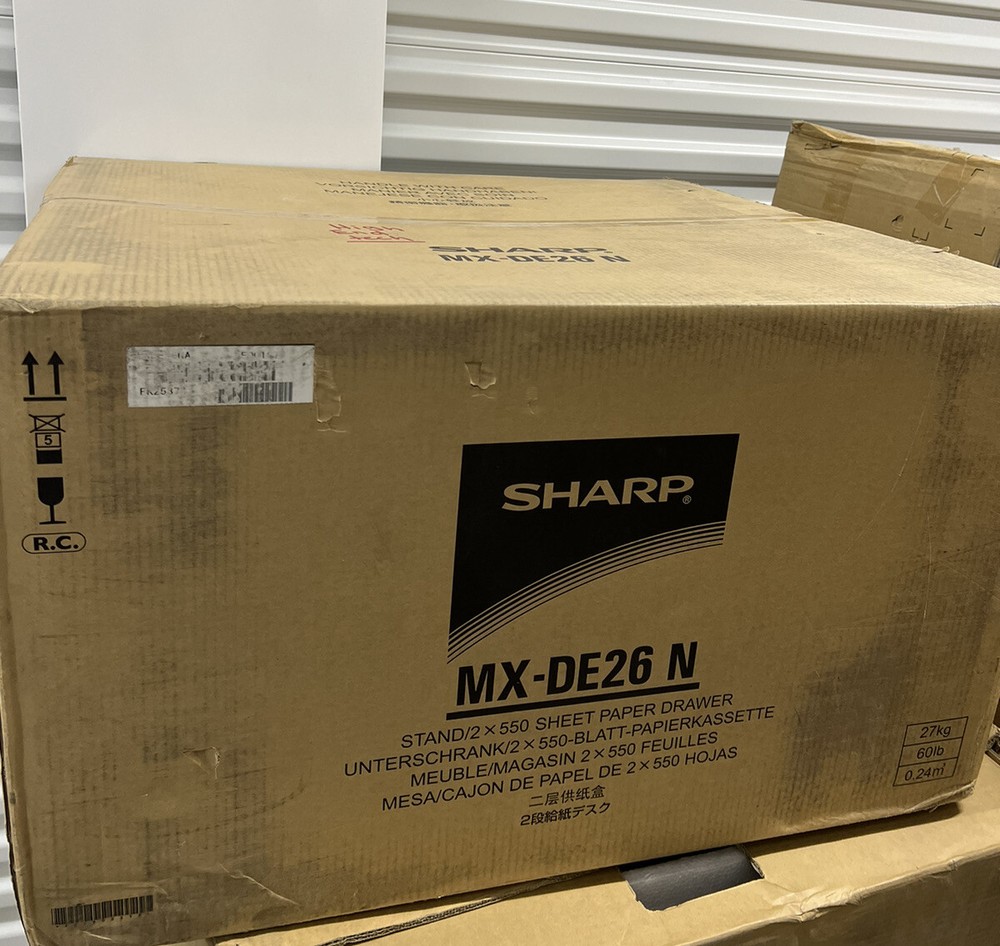 SHARP MX-DE26N 2x550 Sheet Paper Drawer Stand Office Printer Accessory MXDE26N