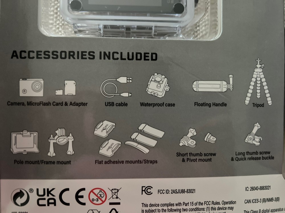 Explore One 4K Action Camera with WiFi Bundle- Brand New