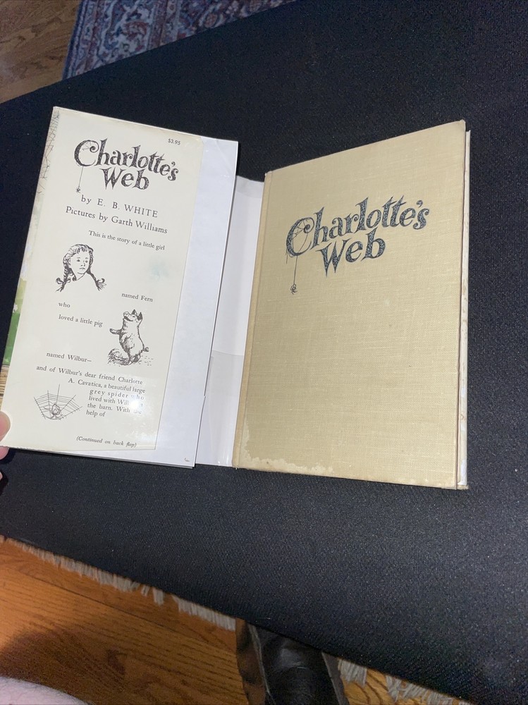 1952 - Charlotte's Web - HC DJ - E.B. White - in DJ protector