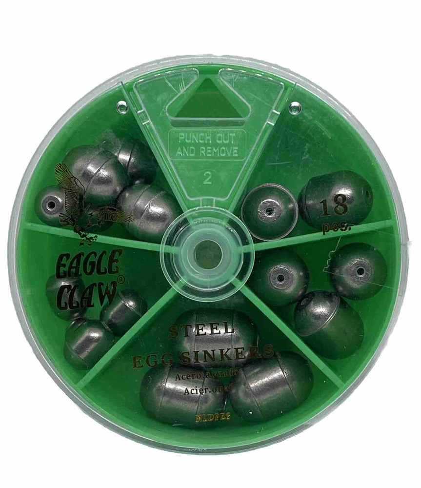 Eagle Claw Steel Egg Sinkers Dial Pack